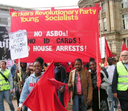 Young Socialists marchers received an enthusiastic response in Birmingham last Saturday for their stand against ASBOs and Dispersal Orders