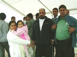 Gate Gourmet workers at their picket at Heathrow yesterday – angry at the refusal of the bosses to inform them about what is happening to their jobs