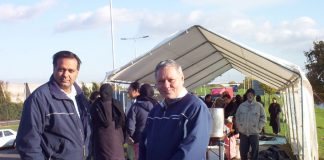 Locked-out Gate Gourmet workers at the picket in Heathrow yesterday want to see action from the TGWU to get their jobs back