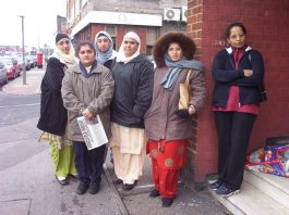 Gate Gourmet workers outside the local TGWU office in Hillingdon demanding their union leaders take up the fight to win their reinstatement