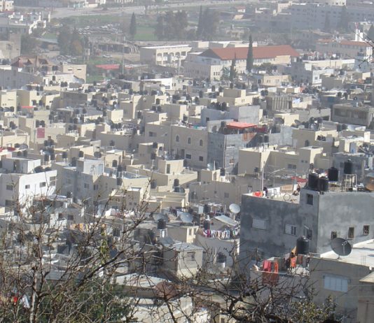 The Palestinian town of Jenin which was occupied by a large force of Israeli troops for 78 hours from the morning of December 29