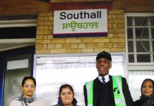 Gate Gourmet locked-out workers at Southall station winning support campaigning for their conference