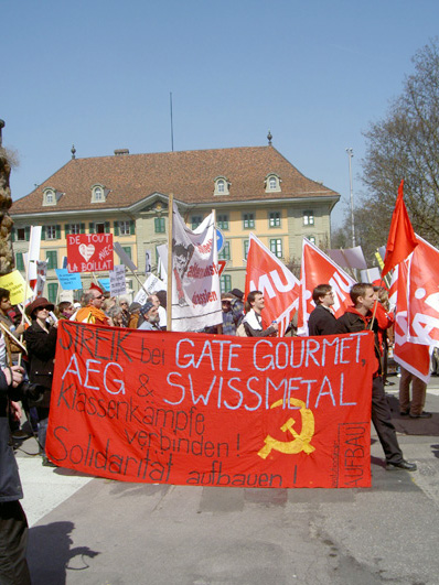 2,500 march in Berne to support Gate Gourmet workers