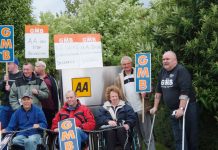 Far from being a friendly ‘4th emergency service’ the GMB states the AA has introduced an ‘oppressive work regime’ and has picketed AA centres like Cheadle to defend sacked disabled members