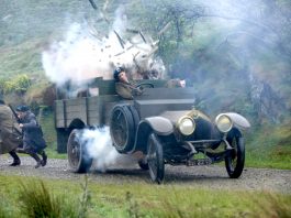 The Flying Column carrying out an ambush against British forces