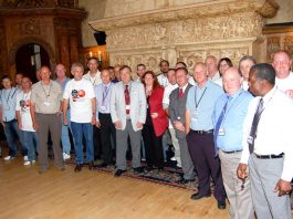 ‘I’LL BE CALLING FOR MASS PICKETS WHEREVER SCABS COME AND TRY TO DO OUR MEMBERS’ JOBS’ – in the event of dispute with ASDA, says GMB leader Kenny The National GMB ASDA shop stewards committee with GMB officials who met representatives of ASDA yesterday in Blackpool