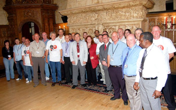 The National GMB ASDA shop stewards committee with GMB officials who met representatives of ASDA yesterday in Blackpool