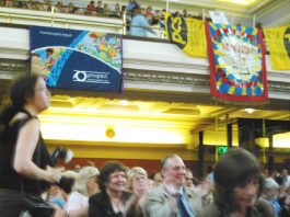 A section of the audience at Tuesday’s ‘Public Services Not Private Profit’ rally in Westminster on Tuesday