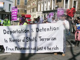 Demonstration against Labour’s attack on asylum rights in April last year