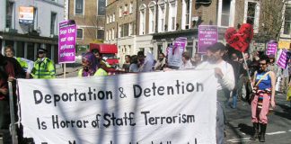 Demonstration against Labour’s attack on asylum rights in April last year