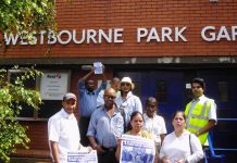 Gate Gourmet locked-out workers won big support when they took their campaign for their first anniversary march to busworkers in west London