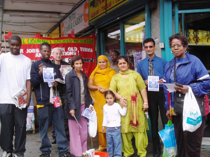 Gate Gourmet locked-out workers and their campaign team won big support on Southall High Street and from postal workers at Greenford Mail Centre yesterday