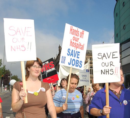 Thousands of health workers and their supporters marched through Nottingham last Saturday demanding the defence of the NHS. They called to stop the privatisation of NHS Logistics