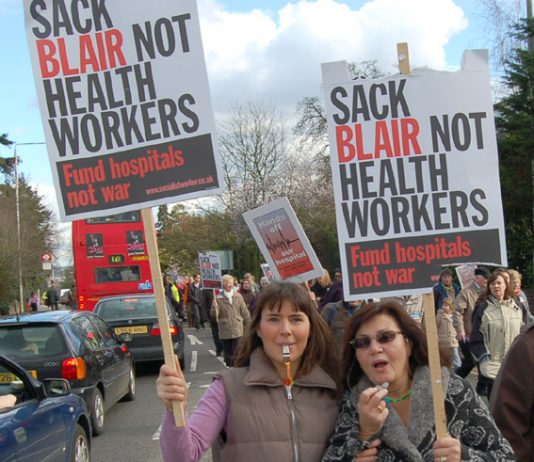 Marching to defendt the NHS on March 3rd