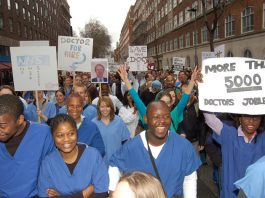 Thousands of newly qualified doctors cannot find work as the government forces NHS hospitals to make cuts or close