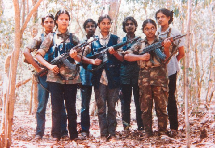 Young female Tamil Tigers have played a big role in defending the Tamil people against the Sri Lankan army