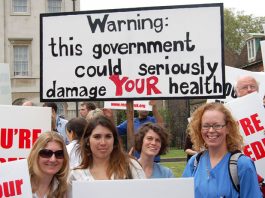 Junior doctors lobbying parliament with a clear message on April 24th