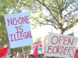 Marchers for migrant rights in London last October with a clear message