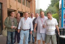 Watford postal workers outside the CWU conference in Bournemouth on Friday