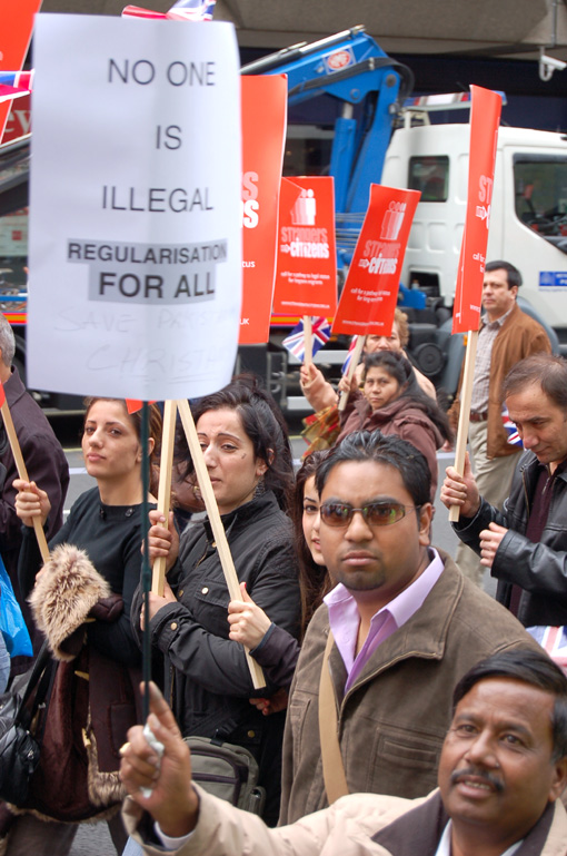 Marchers in London on May 6th demand regularisation for all migrant workers