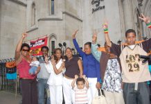 Chagos Islanders at the Court of Appeal on May 23rd when it found for their appeal to return to a part of the Chagos Islands