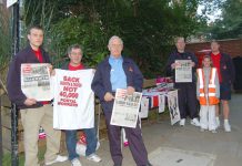 Hampstead Delivery Office CWU pickets called for all out action to win their dispute
