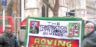 Construction Safety campaigners with a clear message