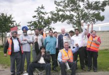 International Sorting office strikers at Langley near Heathrow on 27th July