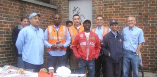 Confident CWU pickets at the Wood Green Delivery Office on July 13th