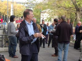 CWU representatives from all over the country arriving for Thursday’s briefing on Royal Mail pensions