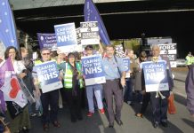 BMA members marching on the November 3rd ‘NHSTogether’ demonstration in London