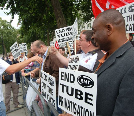 The RMT has consistently fought to stop the  privatisation of the Rail network in Britain