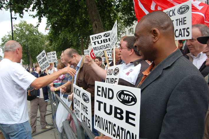 The RMT has consistently fought to stop the  privatisation of the Rail network in Britain