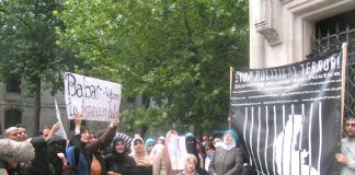 July 2006 mass picket against the threat to extradite Babar Ahmad to the United States