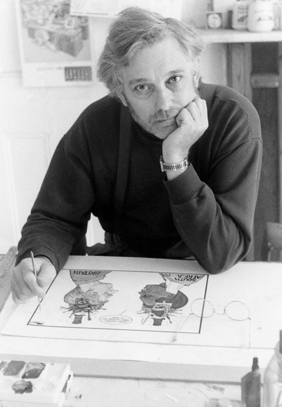 Tony Hall at work in his studio