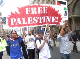 THOUSANDS MARCH ON LAND DAY – as Abbas appeals to Arab League Marchers in London with a clear message in support of a Palestinian state