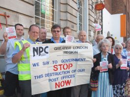 ELDERLY MADE ILL WITH POVERTY AND ANXIETY –finds Help the Aged survey Pensioners protest against the closure of their local post office