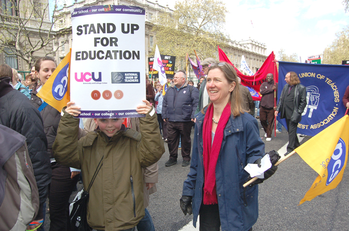 PCS and UCU members took strike action on the same day as teachers last month, as the public sector anger over pay cuts erupted