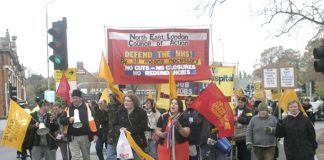 Last November’s 3,000-strong march through Enfield organised by the Council of Action to keep Chase Farm Hospital open