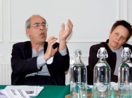 DR FRANK ARNOLD speaking at Monday’s press conference