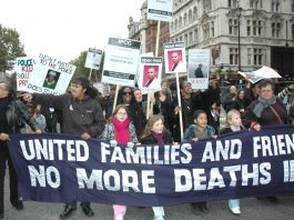 ‘The system in place is responsible for the deaths of our loved ones’ – Janet Alder tells Trafalgar Square rally Angry relatives and friends of those who have died in custody marching to Parliament Square on Saturday – more pictures in photo gallery