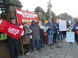 ‘WE WILL NOT LET CHASE FARM HOSPITAL CLOSE’ – message from mass picket Youth and trade unionists joined the North-East London Council of Action’s latest picket to save Chase Farm on Tuesday morning