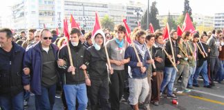 University students on Wednesday’s demonstration