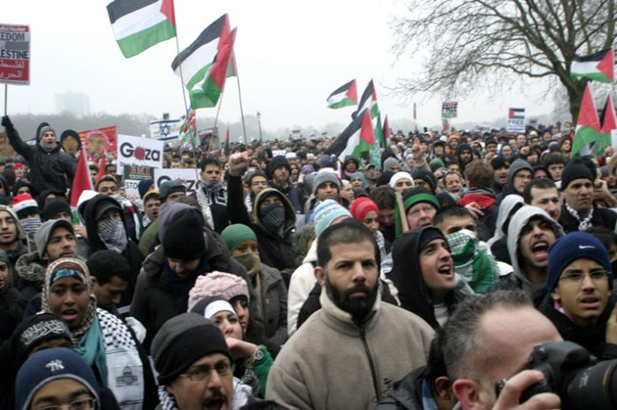 Over 200,000 people demonstrated in London on Saturday to demand an immediate halt to Israel’s attacks on Gaza and the withdrawal of Israeli troops and tanks. There were demonstrations in towns and cities across Britain, from Aberdeen to Norwich