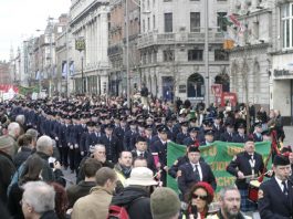 120,000 March In Dublin To Defend Jobs, Wages And Pensions Fire officers and fire crews head the huge march down O’Connell Street