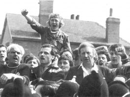 THE GREAT MINERS’ STRIKE 1984-85 PART ONE: No miner has the right to vote another miner out of a job ARTHUR SCARGILL, NUM President on the picket line at Ollerton, where David Jones was killed