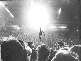 THE GREAT MINERS STRIKE 1984-85 – PART FIVE: Support for WRP demand for a general strike grows A noose is lowered as TUC General Secretary Norman Willis speaks at a rally in Aberavon, South Wales