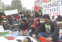Tamil students are continuing their hunger strike to demand an end to the genocide in Sri Lanka