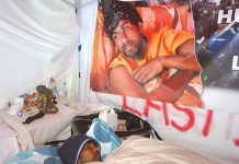 Hunger striker PARAMESWARAN SUBRAMANIYAN now on the 22nd day of his action. He is not prepared to give up
