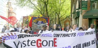 Visteon sacked workers on the march, they insist they are winning their struggle